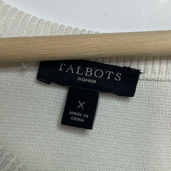 Talbots Striped Black Sweater Dress Size X 14W-16W - Picture 4 of 7